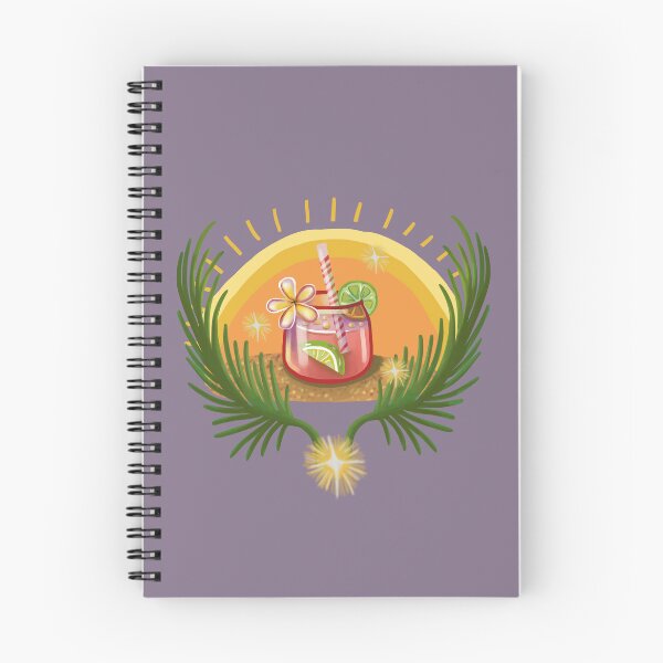 Item preview, Summer Citrus Cocktail Tropical Palm Illustration designed and sold by FaliushART.