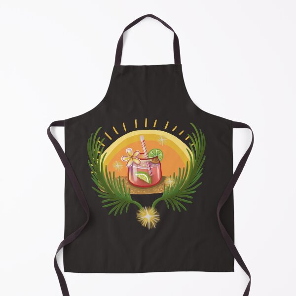 Item preview, Summer Citrus Cocktail Tropical Palm Illustration designed and sold by FaliushART.