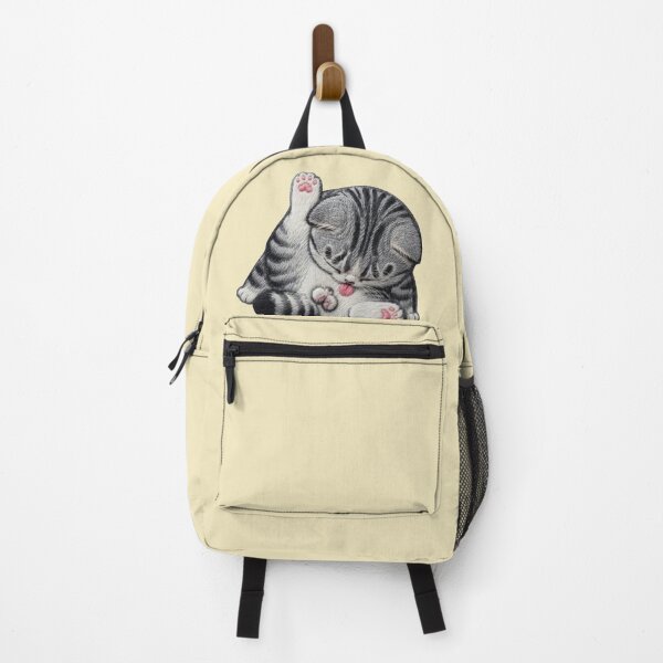 Item preview, Chibi Cat "Licking" Embroidery designed and sold by LiuTiuuu.