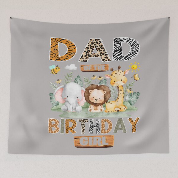 Item preview, Dad of The Birthday Girl Safari Jungle Wild Animals designed and sold by GreggRoss.