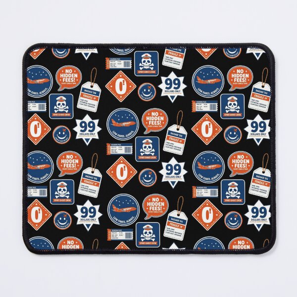 Item preview, Spirit Airlines Orange & Navy Sticker Pack | No Hidden Fees | Spirit Ghost Crew | Low Fares Always | Funny Aviation Humor Decal Bundle designed and sold by Yasmine Mohammed.