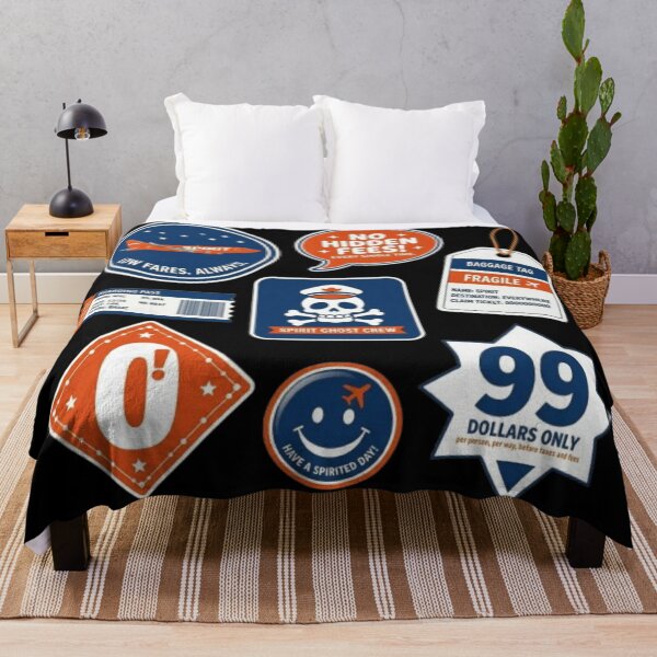 Item preview, Spirit Airlines Orange & Navy Sticker Pack | No Hidden Fees | Spirit Ghost Crew | Low Fares Always | Funny Aviation Humor Decal Bundle designed and sold by Yasmine Mohammed.
