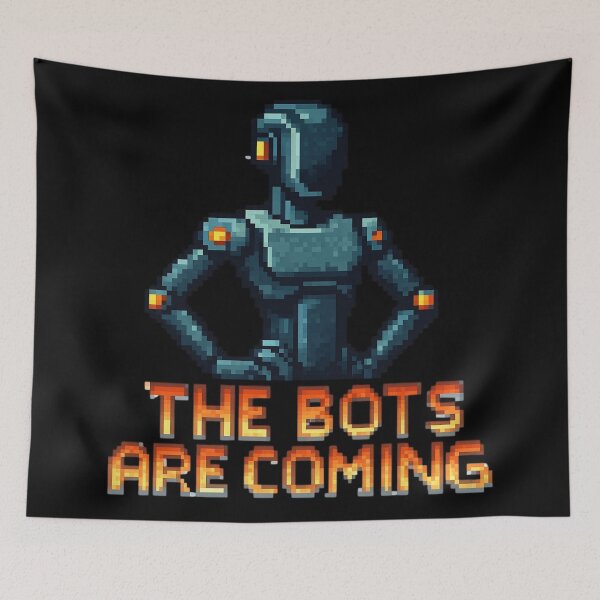 Item preview, Humanoid robot AI Robots Future Tech Design | The Bots Are Coming Futuristic  designed and sold by TEEJAMBOREE.