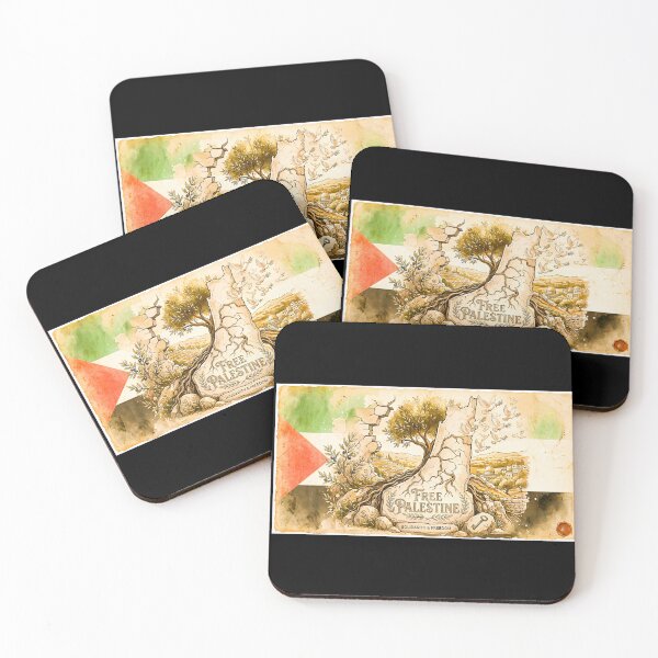 Item preview, Free Palestine - Solidarity and Freedom Vintage Watercolor Art designed and sold by AbulailArt.