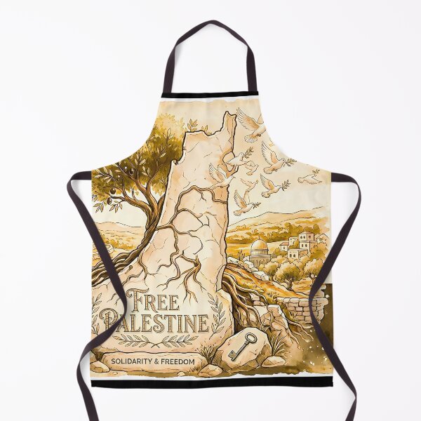 Item preview, Free Palestine - Solidarity and Freedom Vintage Watercolor Art designed and sold by AbulailArt.