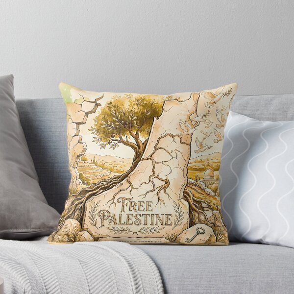 Item preview, Free Palestine - Solidarity and Freedom Vintage Watercolor Art designed and sold by AbulailArt.