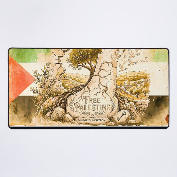 Item preview, Free Palestine - Solidarity and Freedom Vintage Watercolor Art designed and sold by AbulailArt.