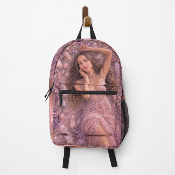 Item preview, Manifestation Goddess in the Crystal Sea - Rose Quartz Fantasy Artwork designed and sold by butterfLydii.
