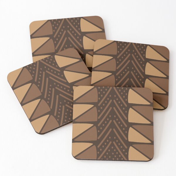Item preview, Traditional Bogolan Pattern from Mali - Chic Ethnic Art designed and sold by Wolagno.