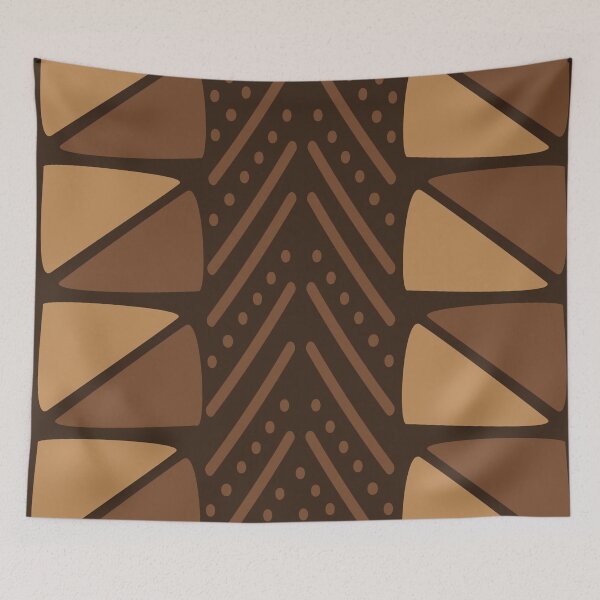 Item preview, Traditional Bogolan Pattern from Mali - Chic Ethnic Art designed and sold by Wolagno.