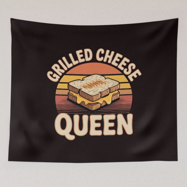 Item preview, Grilled Cheese Queen Foodie Sandwich Graphic designed and sold by Redgiant87x.