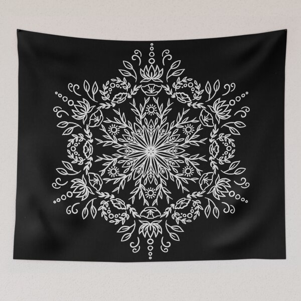 Item preview, Spring Blossom Mandala - White designed and sold by halconiandesign.