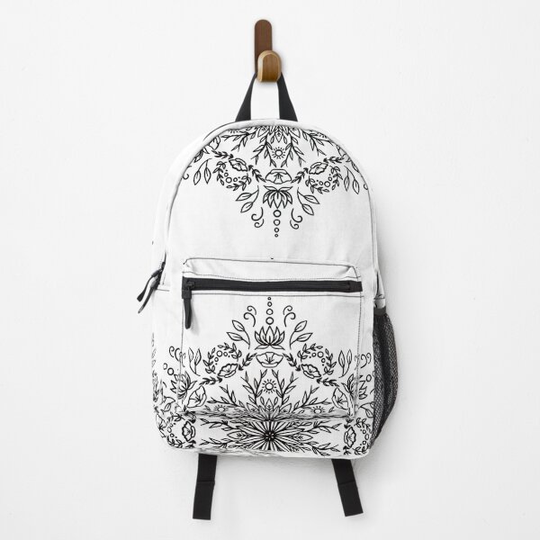 Item preview, Spring Blossom Mandala - Black designed and sold by halconiandesign.