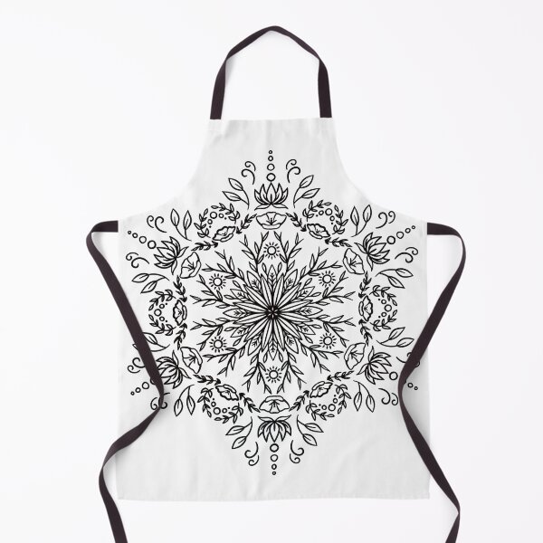Item preview, Spring Blossom Mandala - Black designed and sold by halconiandesign.