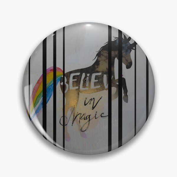 Item preview, Unicorn silhouette with rainbow. Believe in Magic 4 designed and sold by Neon G.