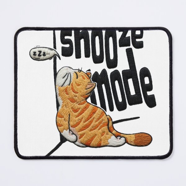 Item preview, Snooze mode cat Embroidery designed and sold by LiuTiuuu.