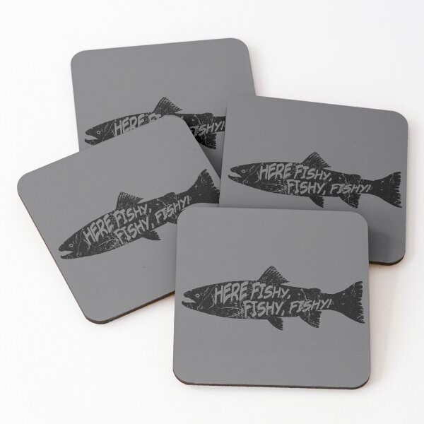 Item preview, Here Fishy Fishy – Vintage Trout Fishing Graphic designed and sold by DerpCat Sketches.