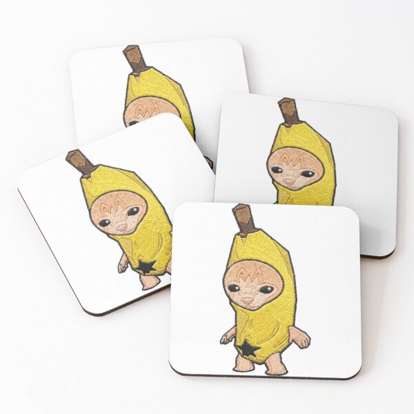 Item preview, Banana Costume Cat meme Embroidery designed and sold by LiuTiuuu.