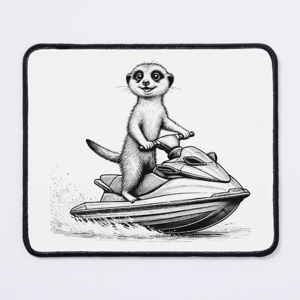 Item preview, meerkat's jet ski fun designed and sold by heptenart.