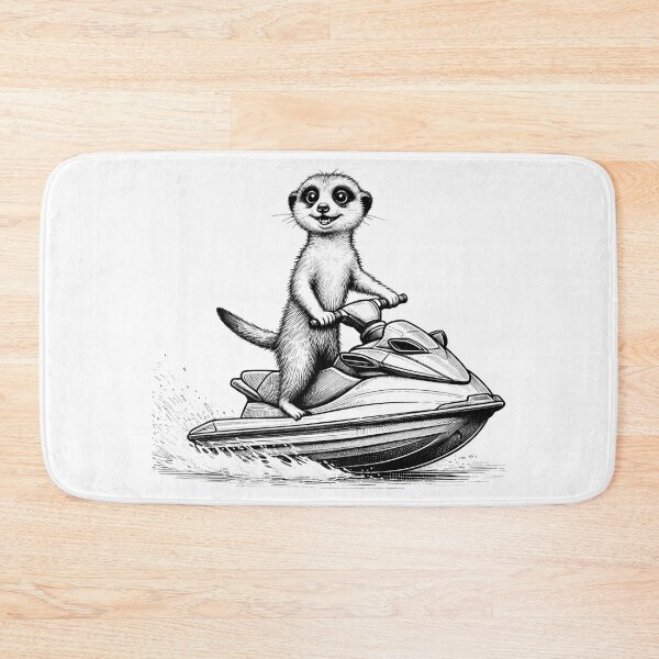 Item preview, meerkat's jet ski fun designed and sold by heptenart.