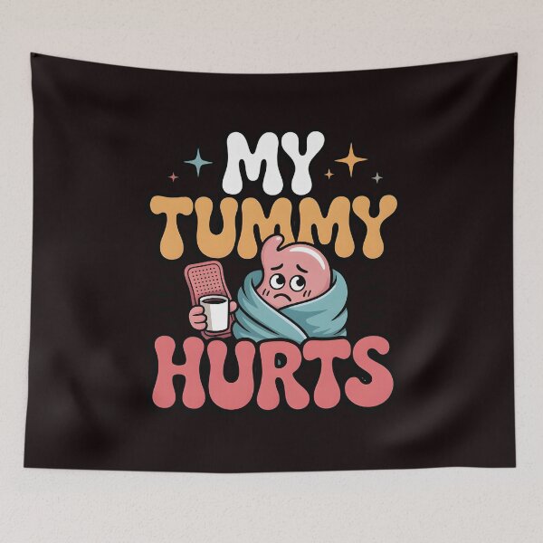 Item preview, My Tummy Hurts Funny Tummy Ache Shirt for Everyday Humor designed and sold by Redgiant87x.