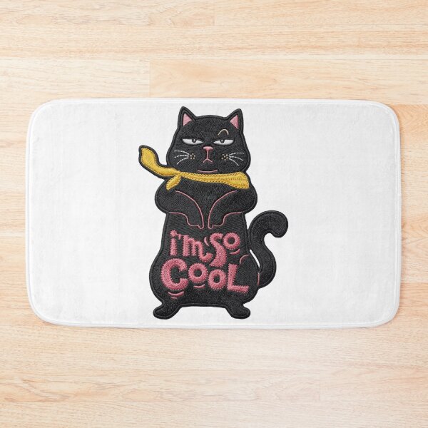Item preview, I'm So Cool Cat Embroidery designed and sold by LiuTiuuu.