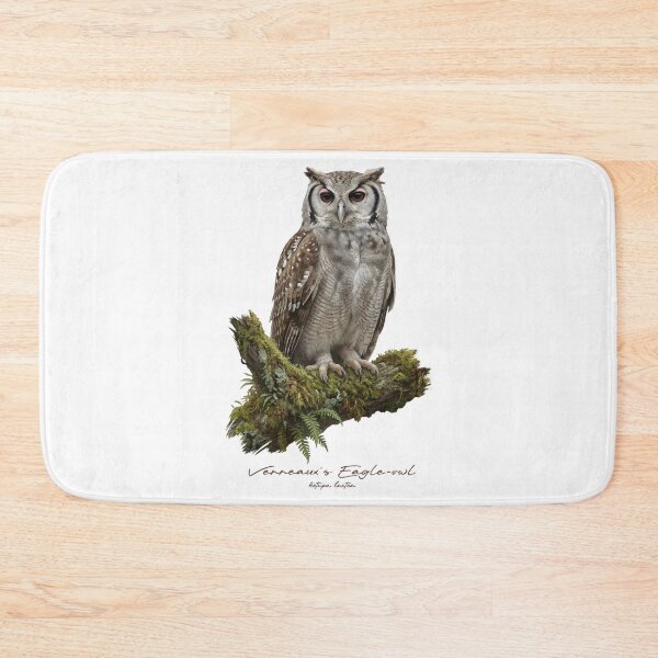 Item preview, Verreaux's Eagle-owl on Mossy Branch designed and sold by Takeda-art.