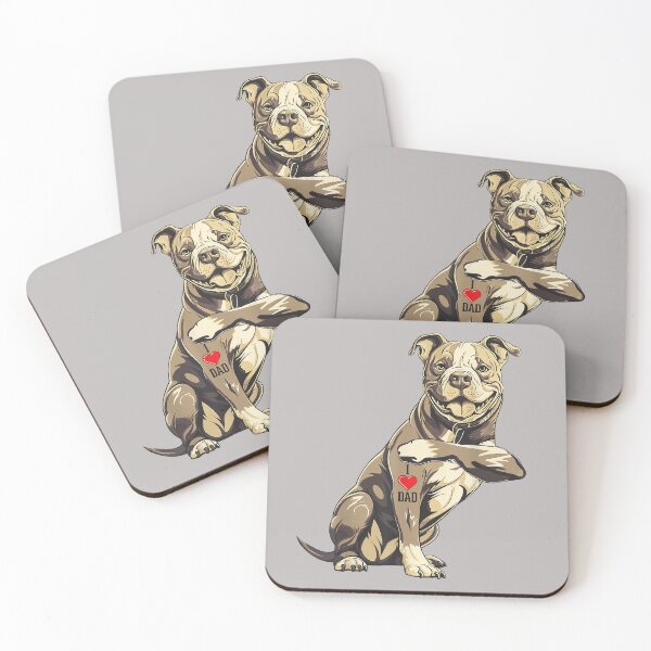 Item preview, Pitbull I Love Dad Pit Bull Terrier Pettie Dog Owner Father designed and sold by mjohnson9.