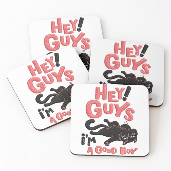 Item preview, Hey guys i'm a good boy Cat Embroidery designed and sold by LiuTiuuu.