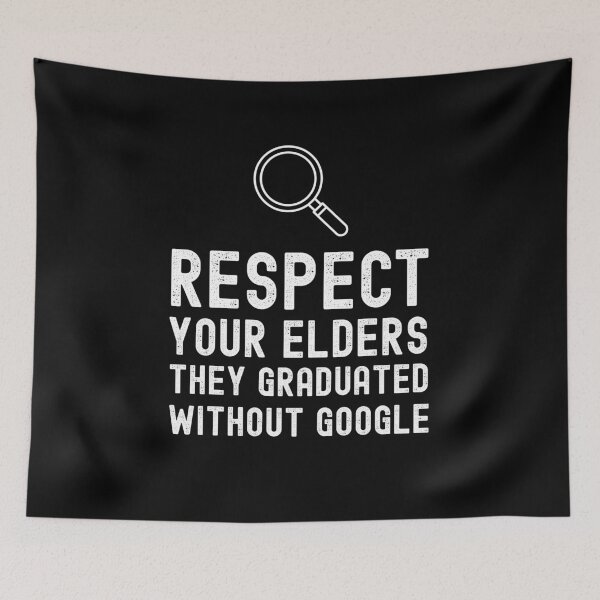Item preview, Respect your elders  |  White on black version designed and sold by heptenart.