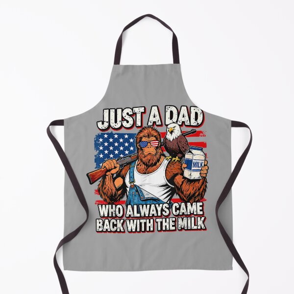 Item preview, Just A Dad Who Always Came Back with The Milk Bigfoot Papa T-Shirt_2 designed and sold by GreggRoss.