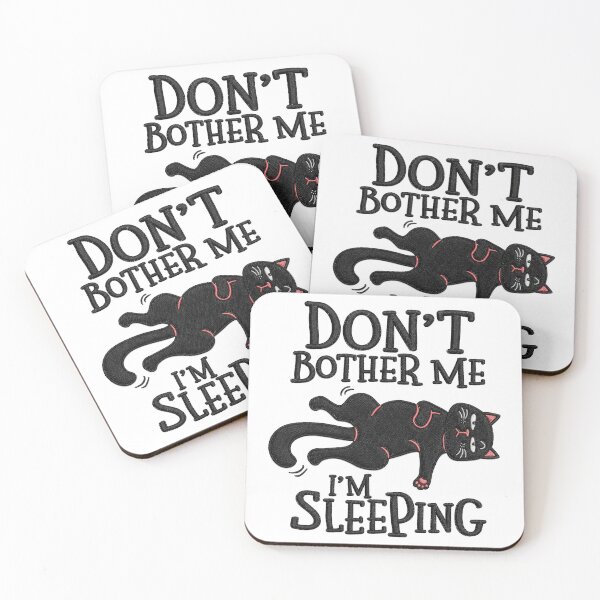 Item preview, Don't bother me I'm sleeping Cat Embroidery designed and sold by LiuTiuuu.