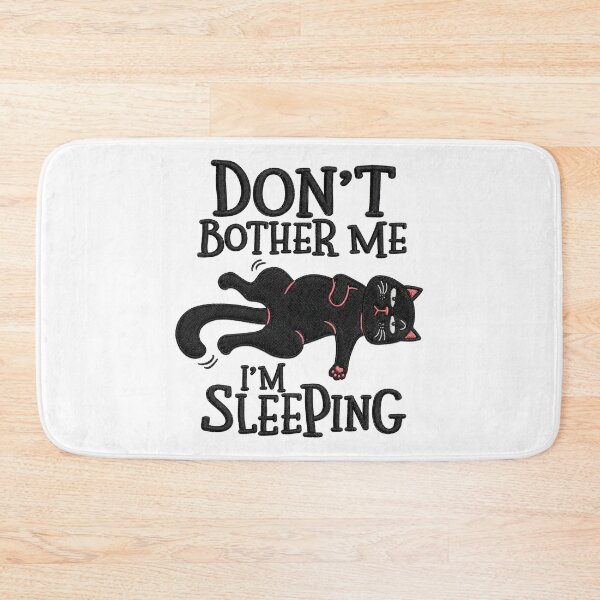 Item preview, Don't bother me I'm sleeping Cat Embroidery designed and sold by LiuTiuuu.