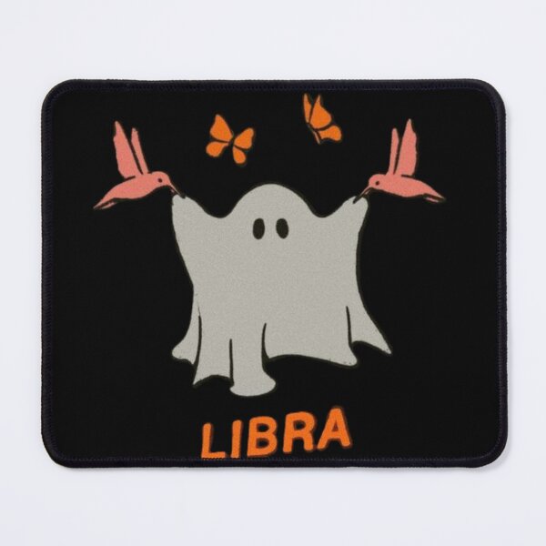 Item preview, Cute Libra Ghost with Butterflies and Hummingbirds designed and sold by BlackBoneArt.
