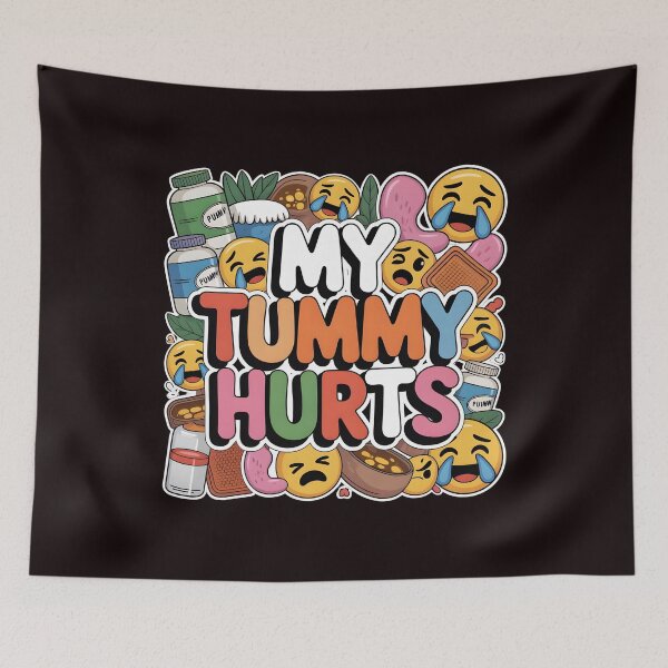 Item preview, My Tummy Hurts Viral Funny Tummy Ache Graphic designed and sold by Redgiant87x.