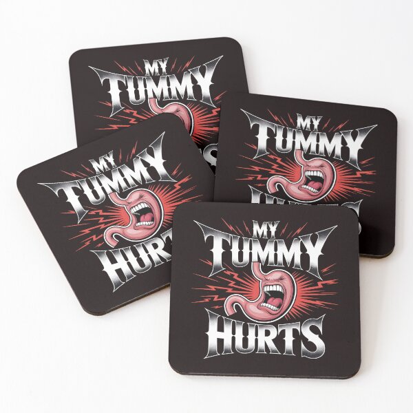 Item preview, My Tummy Hurts Retro Style Stomach Pain Humor Design designed and sold by Redgiant87x.