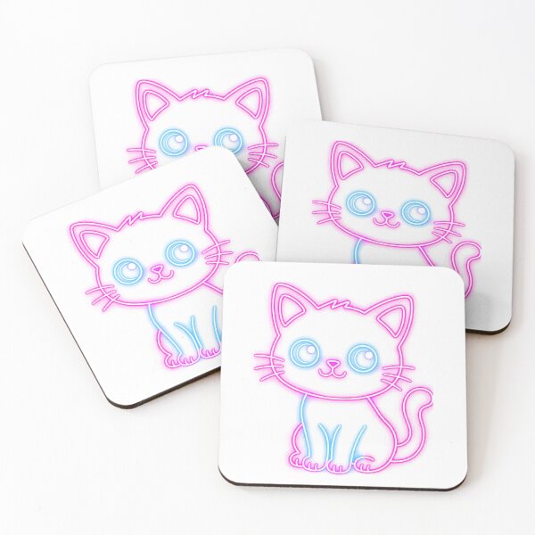 Item preview, Neon Rainbow Cat Line Art designed and sold by Rightstudio1.