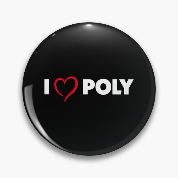 Item preview, I Love Poly Queer Pride Poly Statement Design designed and sold by Neofly.Art.
