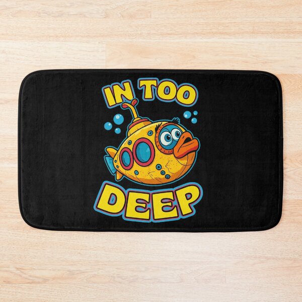 Item preview, In Too Deep Funny Cartoon Submarine designed and sold by KennyBartender.