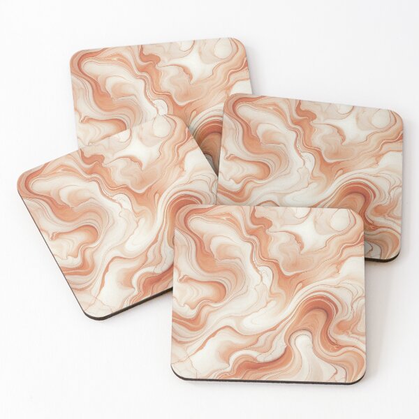 Item preview, Soft Peach Marble Pattern Cozy Neutral Aesthetic designed and sold by WildStroke.
