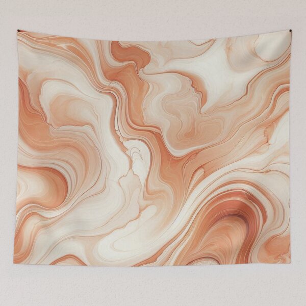 Item preview, Soft Peach Marble Pattern Cozy Neutral Aesthetic designed and sold by WildStroke.