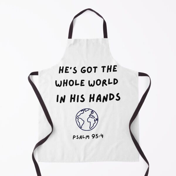 Item preview, He’s Got the Whole World in His Hands Christian Shirt Psalm 95:4 Faith Tee designed and sold by BlushingOrange.
