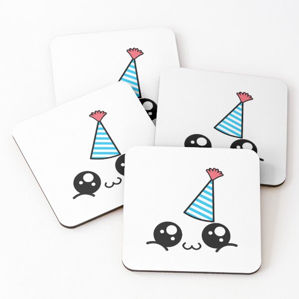Item preview, Cute kawaii happy owo face with birthday hat designed and sold by BlushyPrint.