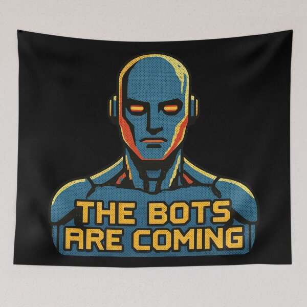 Item preview, Humanoid robot AI Robots Future Tech Design | The Bots Are Coming Futuristic  designed and sold by TEEJAMBOREE.