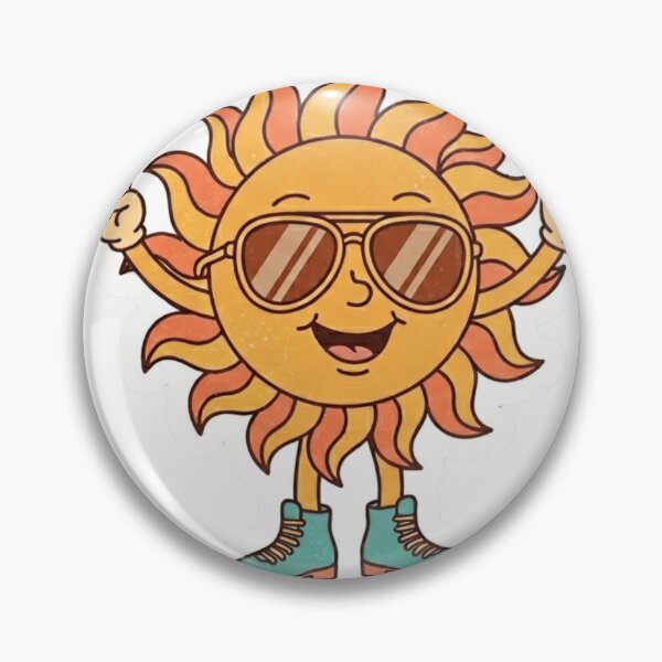 Item preview, Happy Sun with Sunglasses Summer Vibe Art designed and sold by JeevanStickers.