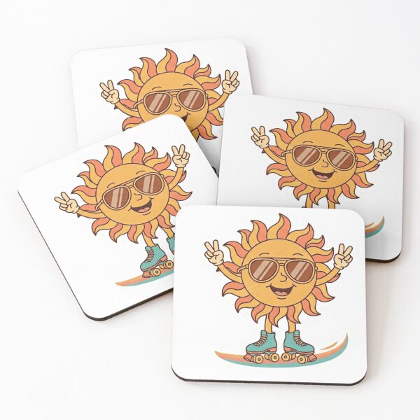 Item preview, Happy Sun with Sunglasses Summer Vibe Art designed and sold by JeevanStickers.