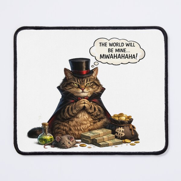 Item preview, Evil Cat Planning World Domination designed and sold by Rightstudio1.