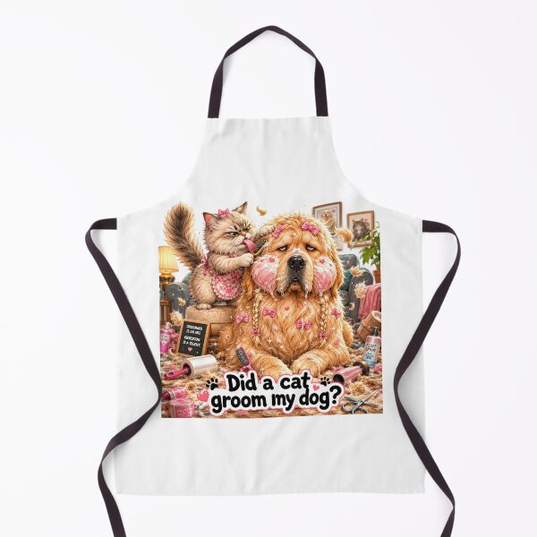 Item preview, Did a Cat Groom My Dog? – Funny Overprotective Cat Meme Design designed and sold by MarekoraStudio.