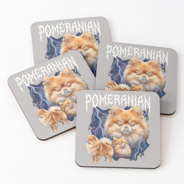 Item preview, Pomeranian Vintage 90s Heavy Metal Style Dog Pomeranian T-Shirt designed and sold by mjohnson9.