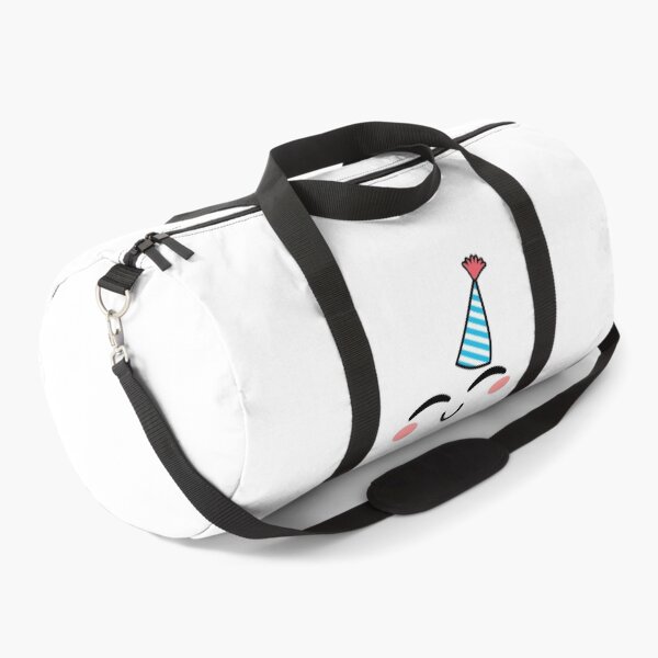 Item preview, Cute kawaii blushing joyful face with birthday hat designed and sold by BlushyPrint.